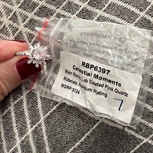 Celestial Moments Pink Quartz Ring